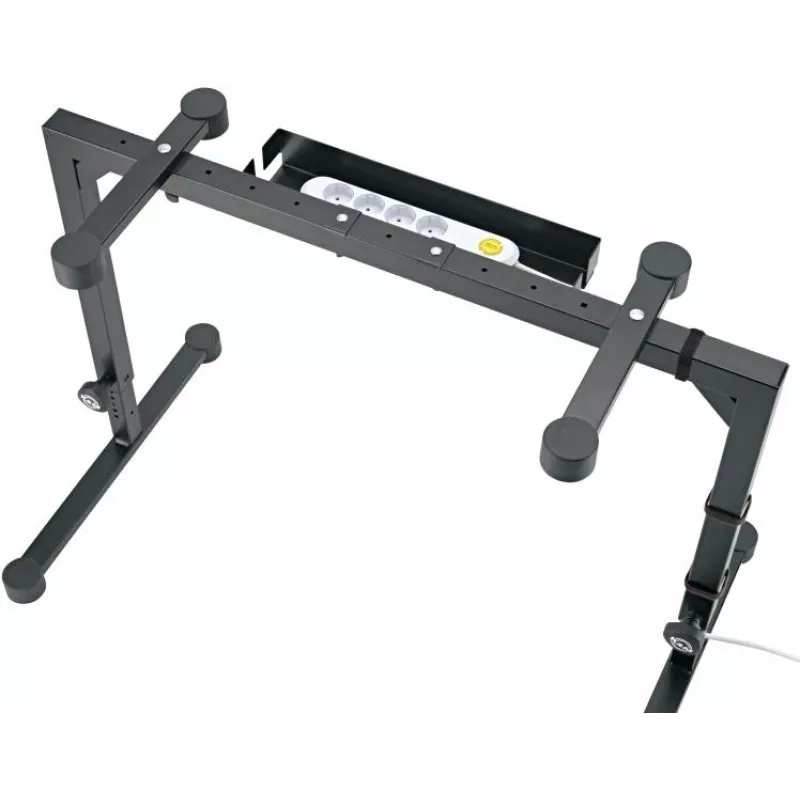 K&M 18808 kaapeliorganisaattori Omega keyboard-telineeseen - musta 18808-000-55