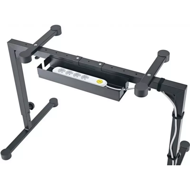 K&M 18808 kaapeliorganisaattori Omega keyboard-telineeseen - musta 18808-000-55