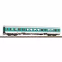 Piko H0 28006 Halberstädter keskiovivaunu mint green 2. luokka DB AG
