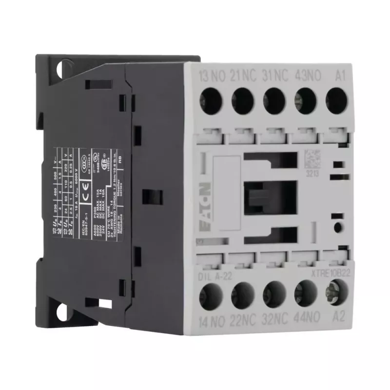 Eaton DILA-22 apukontaktori, 4-napainen, 2NO+2NC, 230V AC käämi 276407