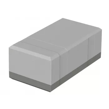 BOPLA pöytäkotelo 150 x 82 x 60 mm polystyreeni vaaleanharmaa RAL 7035 Elegant EG (32156002)