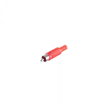 S CONN maximum connectivity RCA-pistoke punainen kullattu juotettava 75 ohm 51400-R