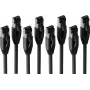 S/CONN maximum connectivity BASIC-S -verkkokaapeli Cat. 8.1 F/FTP PIMF LSZH musta 7,5 m (4 kpl:n pakkaus) SC08-41065-4
