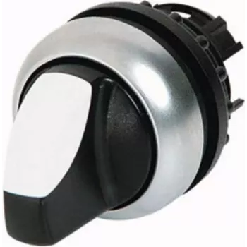Eaton 284393 2-napainen EIN/AUS-kiertokytkin, 20 A, 690 V AC, uppoasennus, musta/hopea