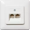 SHIVERPEAKS ISDN seinärasia, 2 x RJ45 naaras, uppoasennus, katkaistava päätevastus, valkoinen 69989