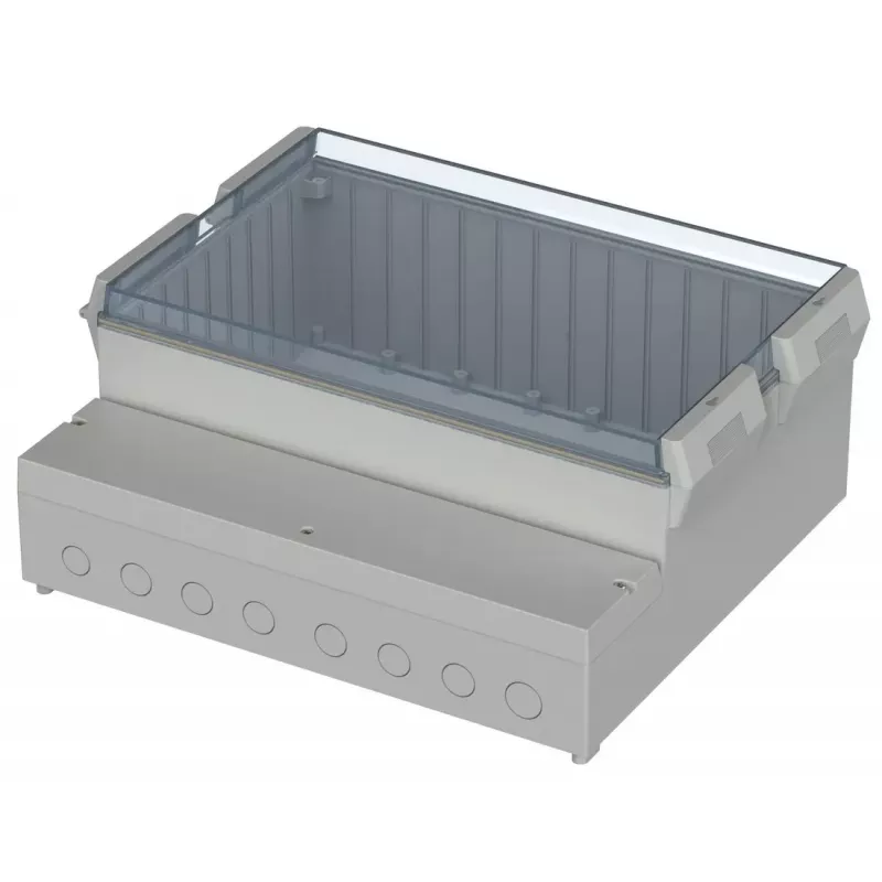 Bopla RCP 2500 säätimen kotelo, 257 x 217 x 132,5 mm, ABS/polykarbonaatti, vaaleanharmaa 41250109