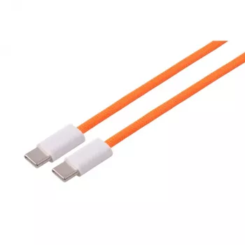 S CONN MAXIMUM CONNECTIVITY USB-C -latauskaapeli, 2.0, 60W, oranssi, tekstiili, 2,5 m (14-21257)