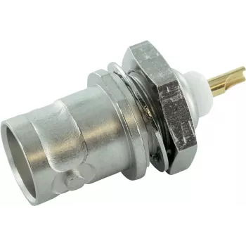 Telegärtner J01001A1219 BNC-liitin asennusliitäntä, 75 ohmia, juotosliitäntä, musta