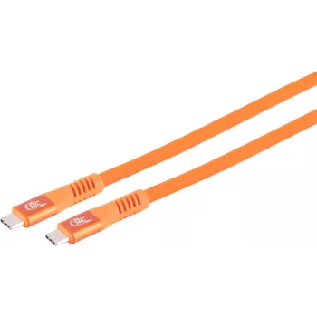 S CONN MAXIMUM CONNECTIVITY USB-C-latauskaapeli, 3.2, 240W, oranssi, 3 m (14-77047)