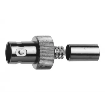 Telegärtner BNC-liitin puristusliitäntä RG-62-koaksiaalikaapelille, 93 ohmia, niklattu messinki J01003A1262