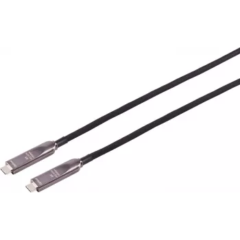 S CONN MAXIMUM CONNECTIVITY USB-C-hybridikaapeli 3.2 Gen 2 8K 10Gbps 60W 12,5 m 30-43215