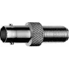 Telegärtner J01008A0021 BNC-naaras-naaras-asennusadapteri, 50 Ohm, nikkelöity messinki, musta