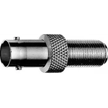 Telegärtner J01008A0021 BNC-naaras-naaras-asennusadapteri, 50 Ohm, nikkelöity messinki, musta