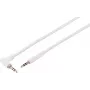S CONN MAXIMUM CONNECTIVITY 3,5 mm kulma–suora TRS-audiokaapeli, valkoinen, 2 m 14-07036
