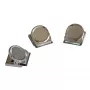 FRANKEN HMC35 magneettiklipsi, 40 x 35 mm, 500 g pitovoima, hopea