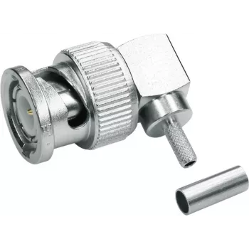 Telegärtner BNC-kulmapistoke crimp 50 ohm RG 316/U, RG 174 A/U, RG 188 A/U (J01000A0010)