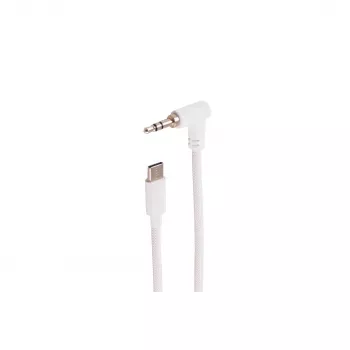 SHIVERPEAKS BS14-08226 3,5 mm kulma suoraan audiokaapeli, valkoinen, 0,9 m