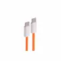shiverpeaks USB-C-latauskaapeli 2.0, 60W, oranssi, tekstiili, 0,5 m (BS14-21017)