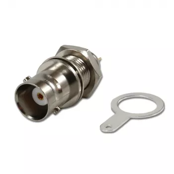 Telegärtner BNC-upotusliitäntä, eristetty 50 ohm, valkoiset eristyslevyt, Z03 (J01001B1222)