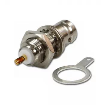 Telegärtner BNC-upotusliitäntä, eristetty 50 ohm, valkoiset eristyslevyt, Z03 (J01001B1222)