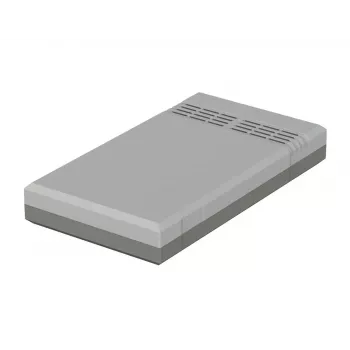 BOPLA EG 2030 L pöytäkotelo 200 x 112 x 30 mm polystyreeni vaaleanharmaa RAL 7035 32203012