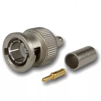 Telegärtner BNC pistoke crimp-liitin 75 ohm RG59/RG62/RG179/RG187/RG316 J01002A0030