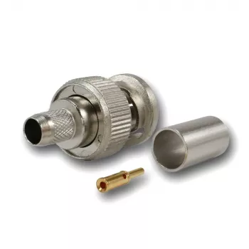 Telegärtner BNC-puristusliitin G02 75 Ohm RG-59B/U, UG-1789/U, liitin, 5 kpl:n pakkaus J01002A1288Y