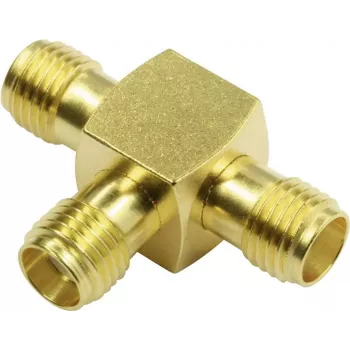 Telegärtner SMBA-adapteri SMA-pistorasia SMA-pistorasiaan, 50 Ohm, DC-18 GHz, nikkelöity messinki J01155A0011