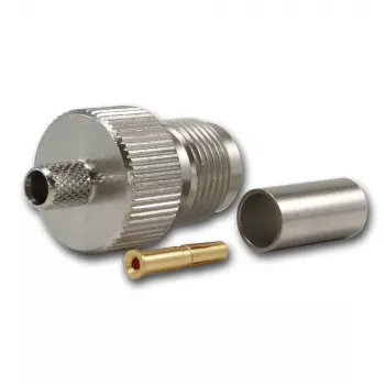 TELEGÄRTNER TNC-pistorasia RG-58, 50 Ohm, puristus/juotos, DC-11 GHz