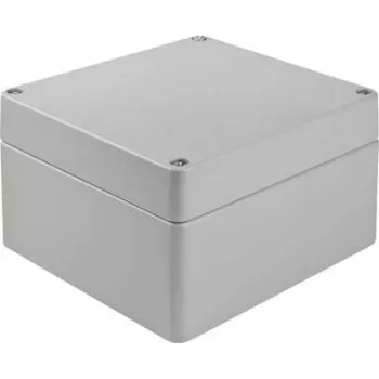 Bopla yleiskotelo 180 x 180 x 101 mm alumiinivalu hopeanharmaa RAL 7001 IP66 A 127 01127000.H