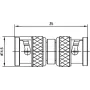 Telegärtner BNC-adapteri, BNC-liitin BNC-liittimeen, 50 Ohm, J01004A0806