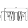 Telegärtner BNC-adapteri, BNC-liitin BNC-liittimeen, 50 Ohm, J01004A0806