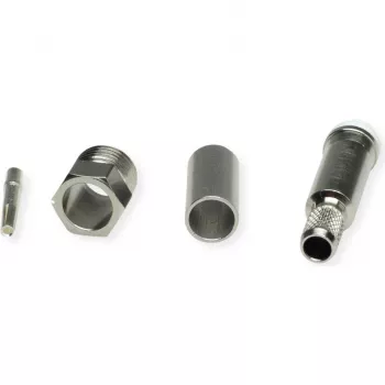 TELEGÄRTNER TEGA J01701A0007Z FME kaapelikojerasia puristus RG58C/U 50 ohm nikkeli/kulta
