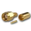 Telegärtner SMA-kaapelipistoke puristus/juotos G01, RG-58C/U, kulta, 1 kpl (J01150A0041Z)