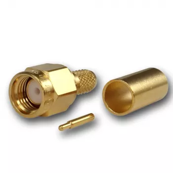Telegärtner SMA-kaapelipistoke puristus/juotos G01, RG-58C/U, kulta, 1 kpl (J01150A0041Z)