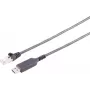 S CONN MAXIMUM CONNECTIVITY USB-A RJ45 Gigabit Ethernet sovitinkaapeli, 5 m, musta (13-52055)