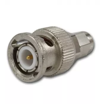 Telegärtner BNC-pistoke SMA-pistokkeeseen koaksiaaliliitin, 50 ohm, DC-4 GHz, nikkelöity messinki J01008A0018