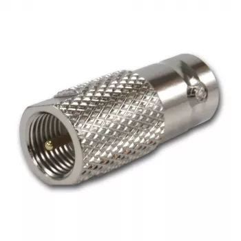 TELEGÄRTNER J01008F0068 BNC-kojerasia FME-pistokkeeseen koaksiaaliliitin, 50 ohm, suora, nikkelöity messinki