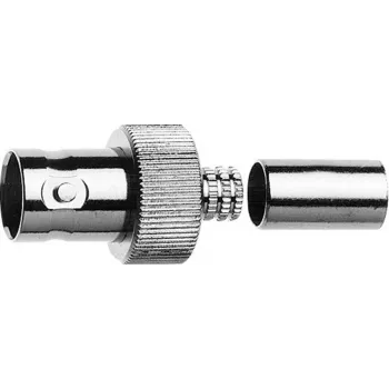 Telegärtner BNC-liitäntä puristusliitin 75 ohmia, puristus/puristus, kaapeliryhmälle G41 (0,6/2,8-4,7 mm), 5 kpl J01003A0048