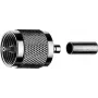 TELEGÄRTNER UHF-liitin puristusliitin RG 214/U:lle, 5 kpl:n pakkaus (J01040A0010)