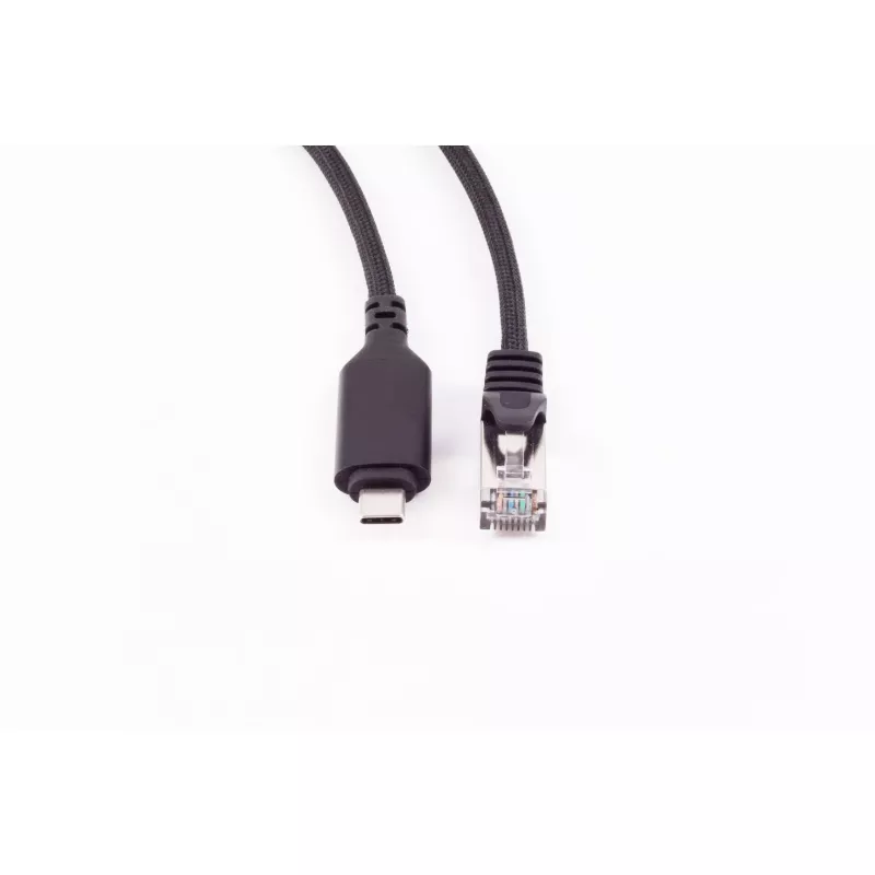 SHIVERPEAKS USB-C - RJ45 Gigabit Ethernet -adapterikaapeli, alumiini, musta, 1 m (BS14-51025)