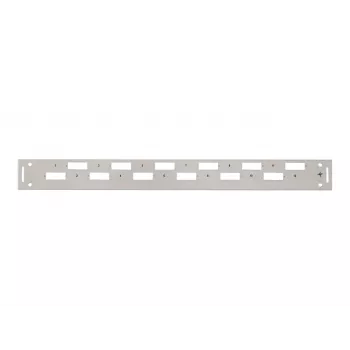 TELEGÄRTNER H02025A0356 1U 19 tuuman rack-etukansi, harmaa RAL 7035