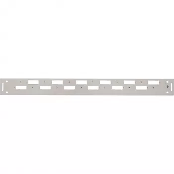 TELEGÄRTNER H02025A0356 1U 19 tuuman rack-etukansi, harmaa RAL 7035