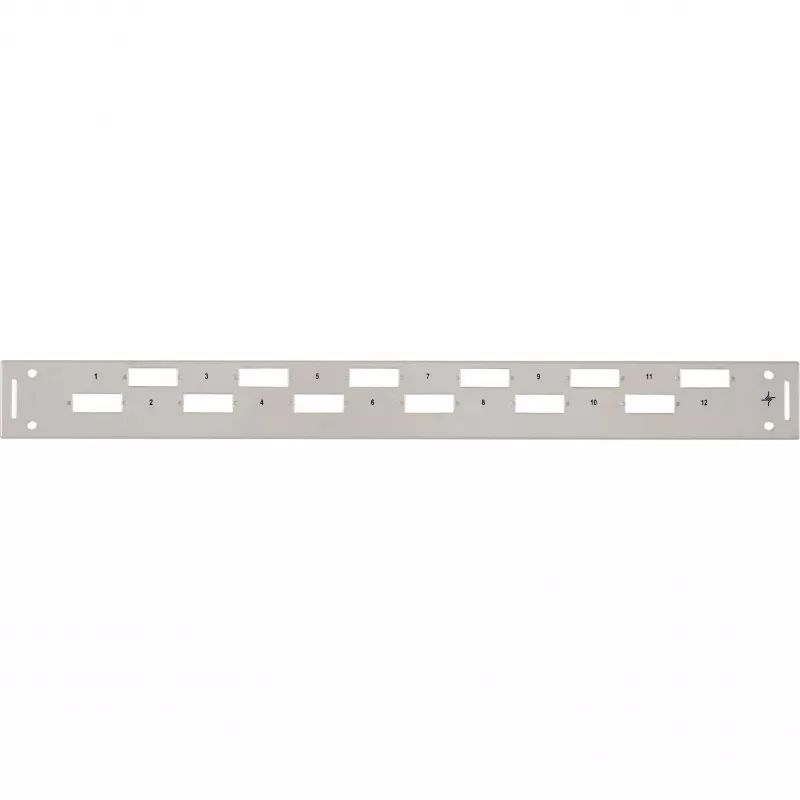 TELEGÄRTNER H02025A0356 1U 19 tuuman rack-etukansi, harmaa RAL 7035