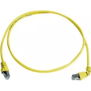 Telegärtner 100008019 CAT 6a S/FTP -verkkokaapeli, RJ45, 1 m, keltainen, LSZH, paloa hidastava