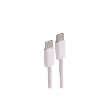 SHIVERPEAKS USB-C-latauskaapeli, USB 2.0, 60W, valkoinen, punottu tekstiili, 0,5 m (BS14-21016)