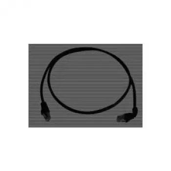 Telegärtner 100008676 RJ45-patchkaapeli, CAT 6a S/FTP, 5,0 m, musta, LSZH, paloa hidastava, taittosuojalla