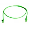 Telegärtner 100008515 CAT 6 RJ45 -kytkentäkaapeli, 3 m, vihreä, palamista hidastava, taivutussuojalla