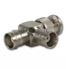 Telegärtner J01004A0616 BNC-sovitin, BNC-uros - 2x BNC-naaras