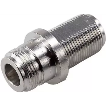 Telegärtner N-tyypin bulkhead-adapteri liitin-liitin 50 ohm IP68 MIL-STD Z10 laippa J01024A0006